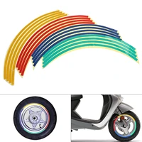 18 inches colorful wheel stickers ring sticker auto decals tire reflector stickers reflective rim stripe tape bike motorcycle