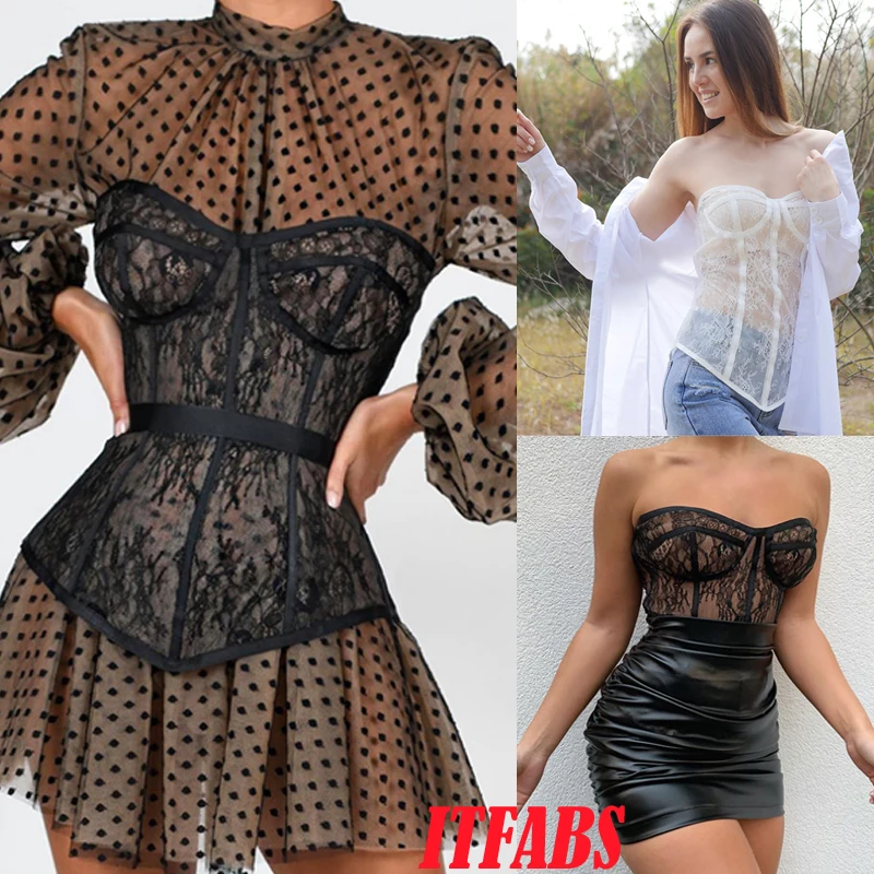 Женские кружевные топы и блузки 2020 сексуальное нижнее белье сетчатые рубашки без