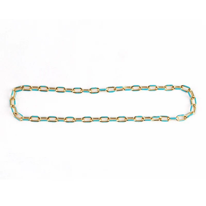 XUQIAN 18cm 2022 Fashion with Simple Drop Oil Chain Necklace Bracelet for DIY Handmade Jewelry Wholesale C0057