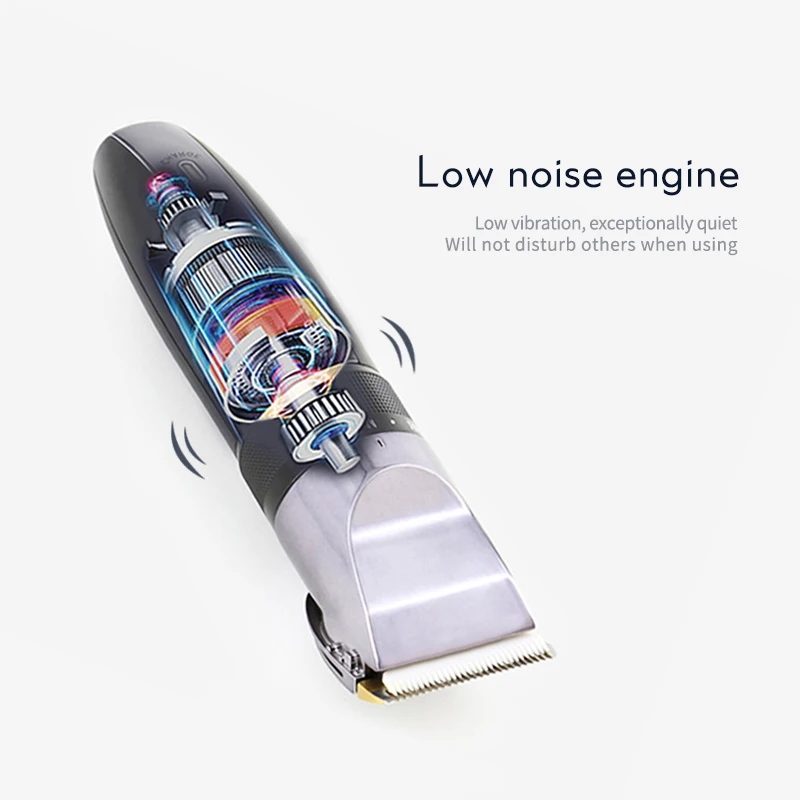 Электрическая машинка для стрижки волос Kemei титановый парикмахерский аппарат с