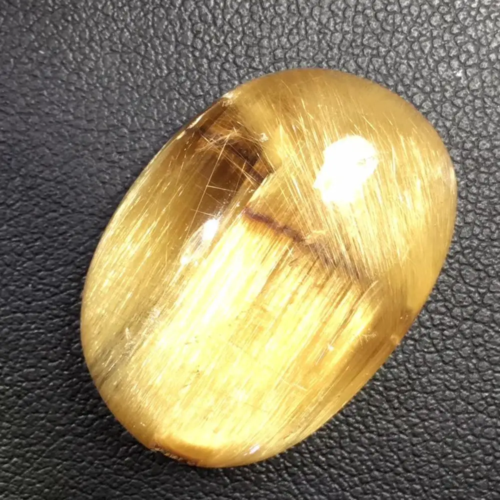 Certificate Natural Gold Rutilated Quartz Titanium Pendant 27x19x9mm Gemstone Rectangle Shape Crystal Stone AAAAA | Украшения и