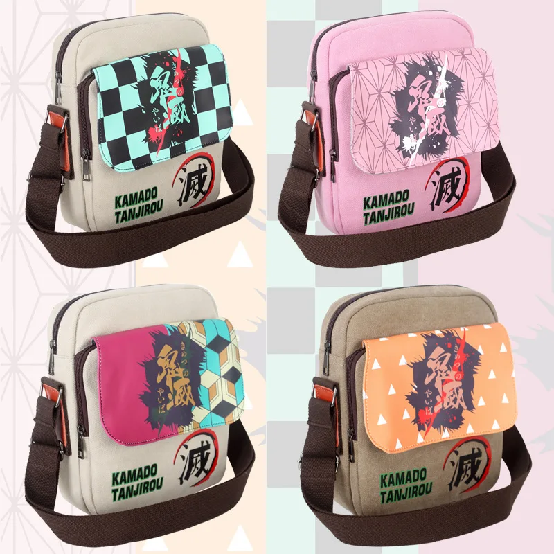 

Anime Demon Slayer Shoulder Bag Hashibira Inosuke Kochou Shinobu Cosplay Messenger Bag Fashion Handbag