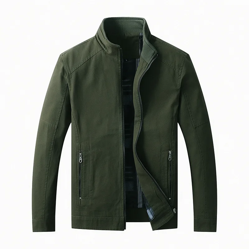 

Jacket Male 2022 Autumn And Winter New Men's Casual Korean Version Of The Standing Jacket Autumn Plus Velvet Jacket Coat