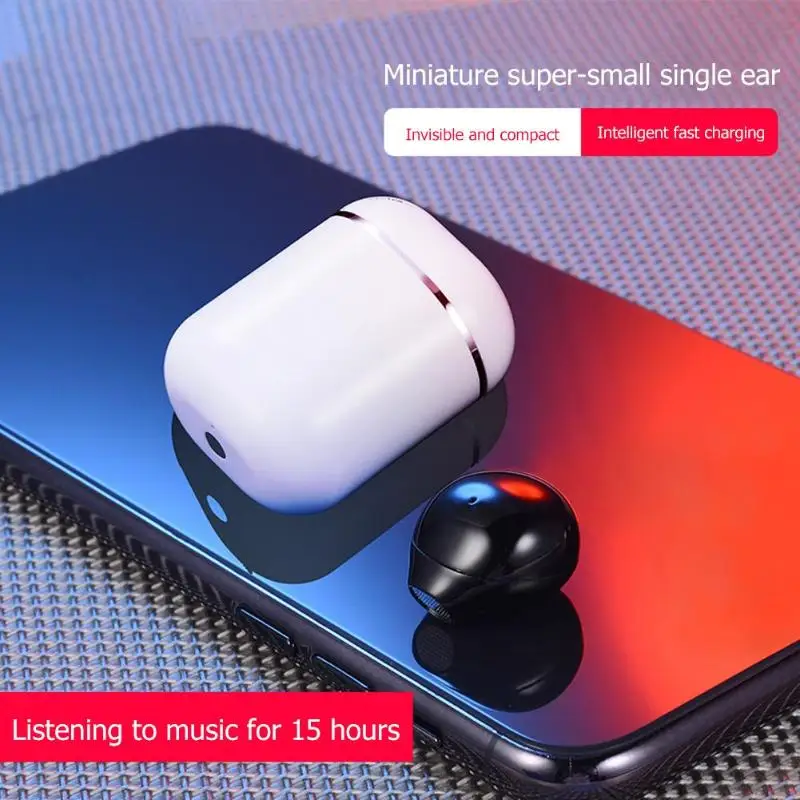 MRSVI мини X20 Беспроводной Bluetooth наушники с зарядный чехол стерео наушники спортивные Гарнитура для смартфонов