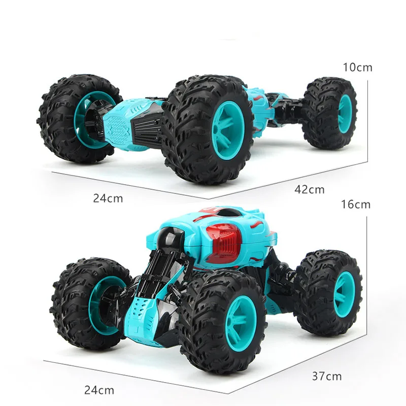 42.CM 1/12 RC 2,4G 4WD металлический пульт дистанционного управления внедорожником автомобильный двусторонний трюк четырехколесный привод скалолазание деформация автомобиль движущаяся детская игрушка
