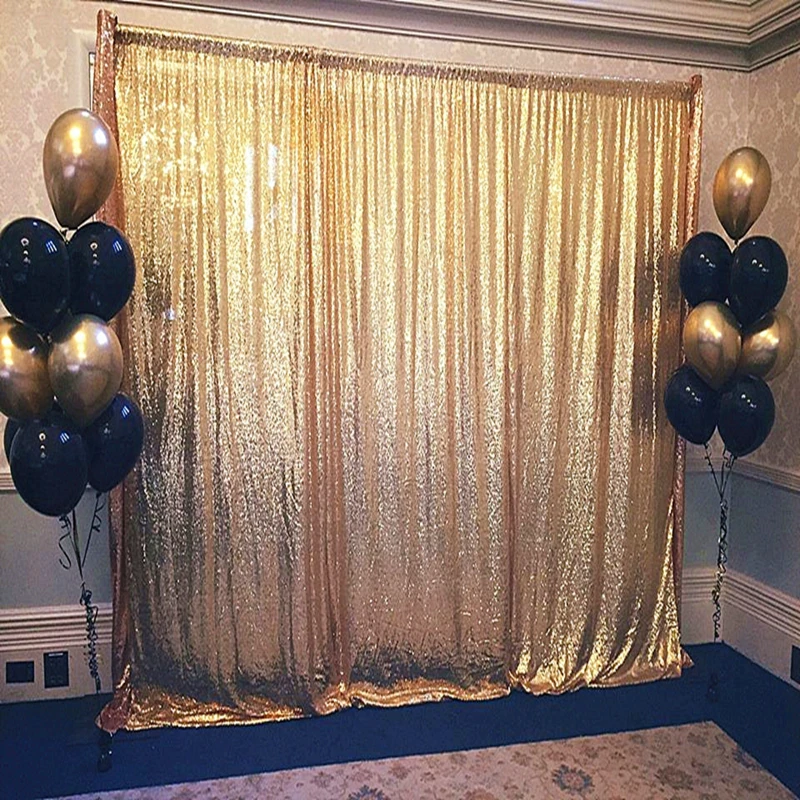 Royaltime Apple Green/Gold/Silver Sequin Backdrops Party Wedding Photo Booth Background Decor Curtains Drape Panel | Дом и сад