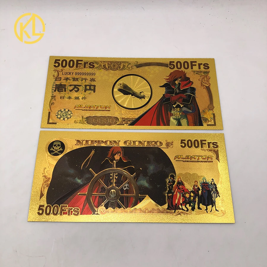 3 шт./компл. НЛО робот грендар голдорак японский аниме 100 500 евро Золотая банкнота