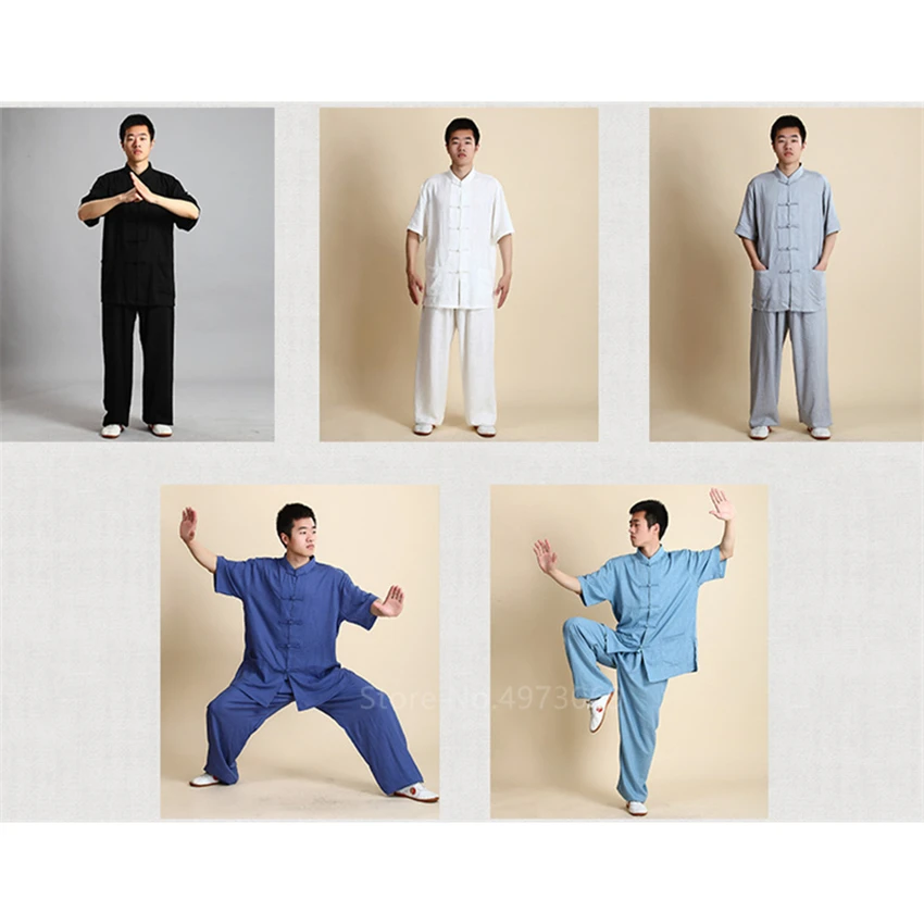 Азиатский Китайский традиционный костюм Тан набор для мужчин и женщин