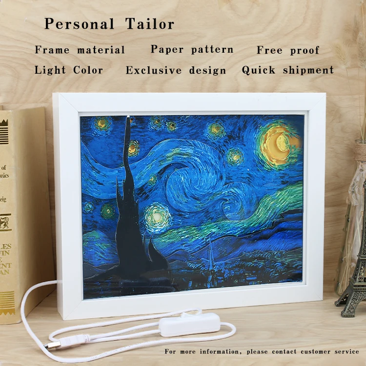 Домашний Декор украшение стола украшения светодиодный 3D бумажный светильник