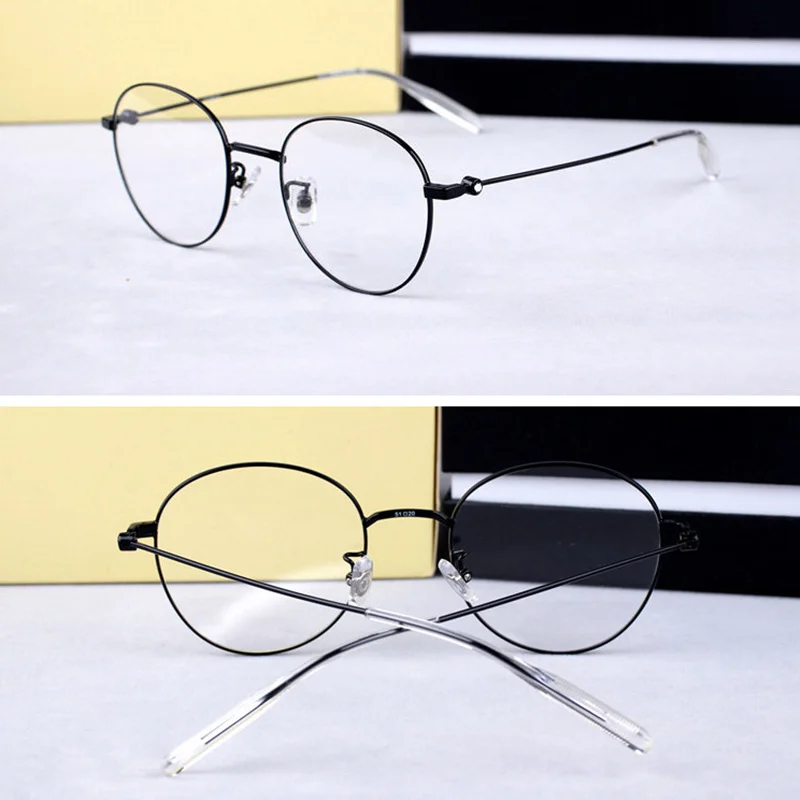 

Luxury Brand High Quality Glasses Frame Retro Round Ultra-light Myopia Gafas Men and Women Prescription Blue Light Eyeglasses