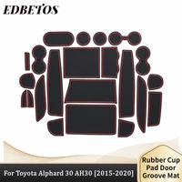 anti slip dirty door groove mat for toyota alphard 30 ah30 2015 2016 2017 2018 2019 2020 interior decoration car accessories