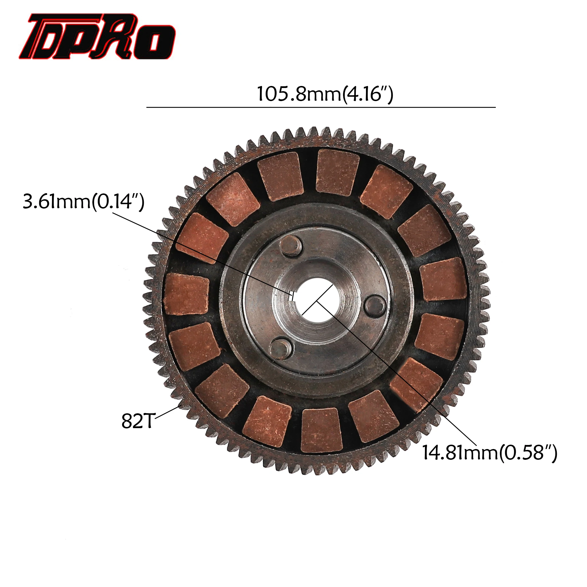 TDPRO New Racing Heavy Duty Clutch Pad Minimoto 80cc 2 тактный велосипед мотоцикл размер двигателя