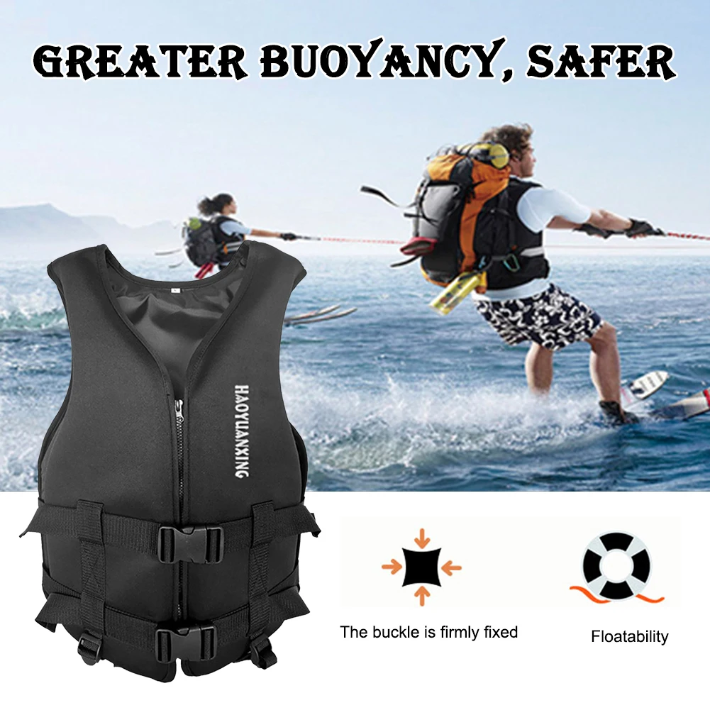 

Neoprene Life Jacket for Adult Survival Swimsuit Kayak Rafting Boating Drifting Buoyancy Safety Life Vest Life Jacket for Swimmi