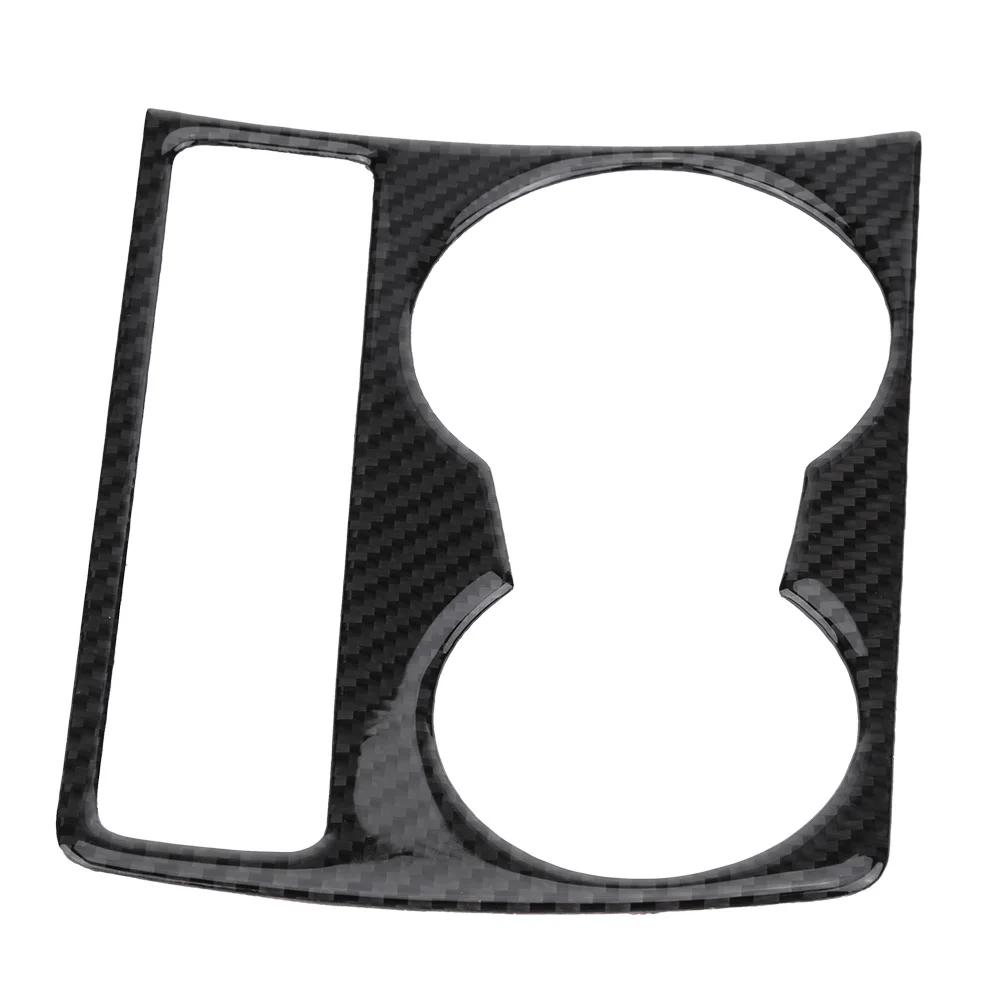 

Carbon Fiber Car Center Console Water Cup Holder Panel Cover Trim for Audi A4 B8 A5 2009-2015