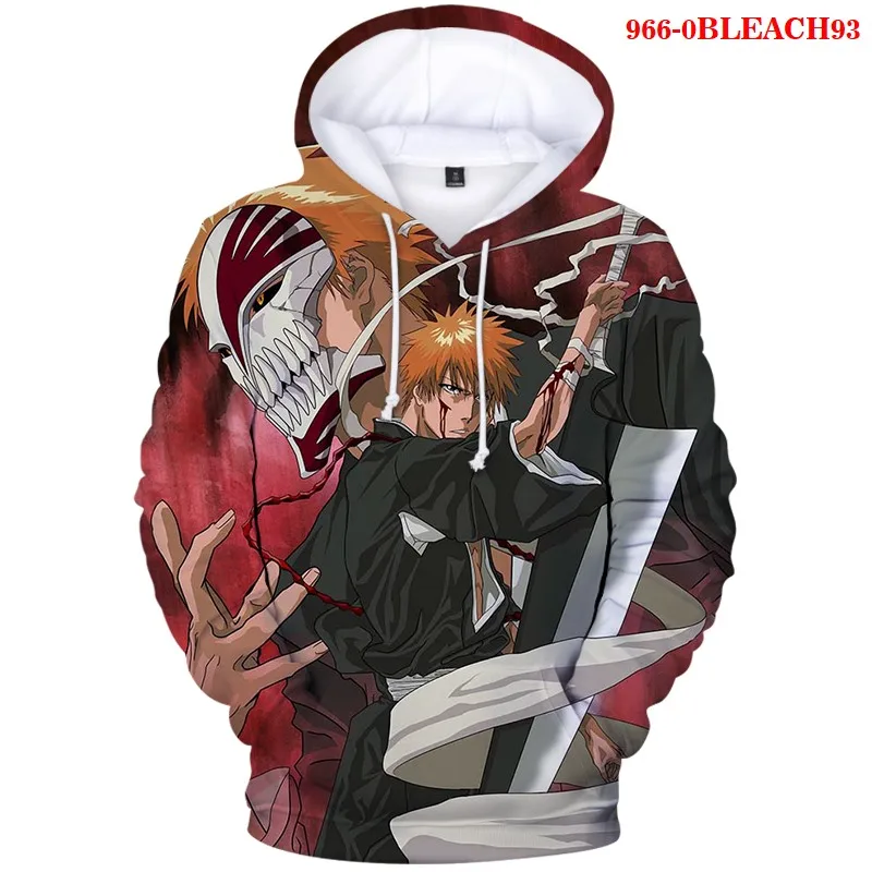 

BLEACH 3D Oversize Hoodie Sweatshirt Men Women Sweatshirt Pullover Harajuku Casual Hot Sale Anime Black 3D Hoodies Clothes