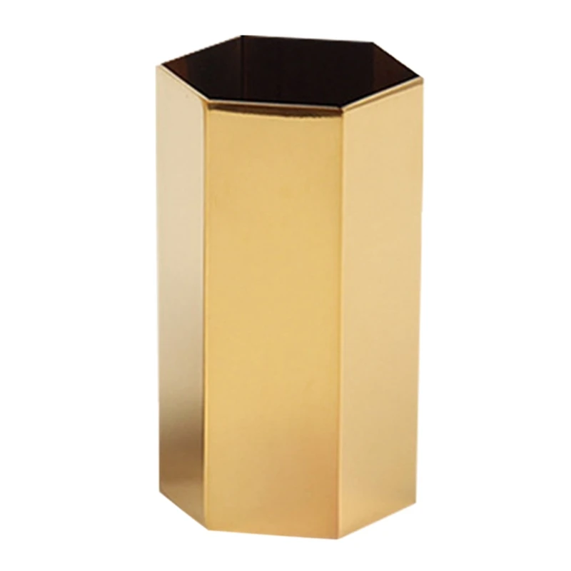 

Creative Hexagon Desktop Pen Holder Makeup Brush Organizer Utensil Household Desktop Small Item Object Pen Storage Box
