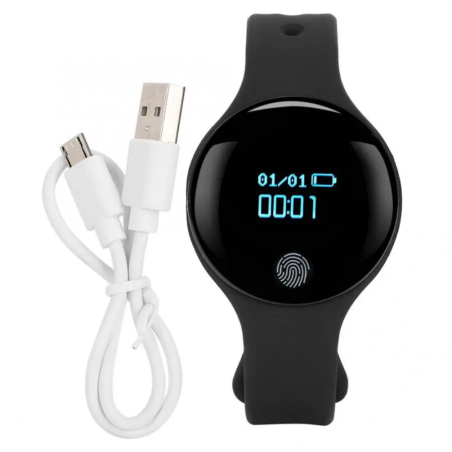 Водонепроницаемый спортивный смарт браслет с сенсорным экраном и USB зарядкой