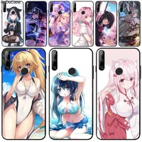 reall cartoon beauty girl phone case for huawei y5 y6 y7 y9 prime pro ii 2019 2018 honor 8 8x 9 lite view9
