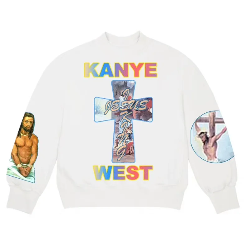 Толстовка Kanye West Jesus Is King для мужчин и женщин с 3D принтом лучшее качество худи