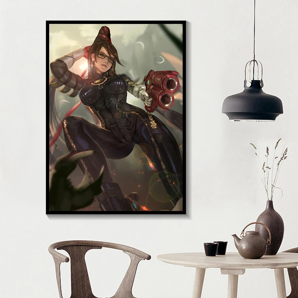 Аниме плакаты Shogun Bayonetta Картина на холсте Настенный декор Настенная картина