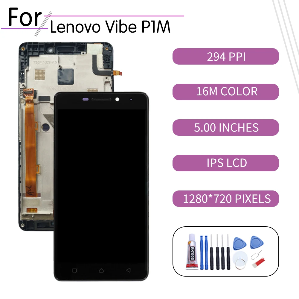 Сменный сенсорный ЖК-экран для LENOVO Vibe P1m | Мобильные телефоны и аксессуары