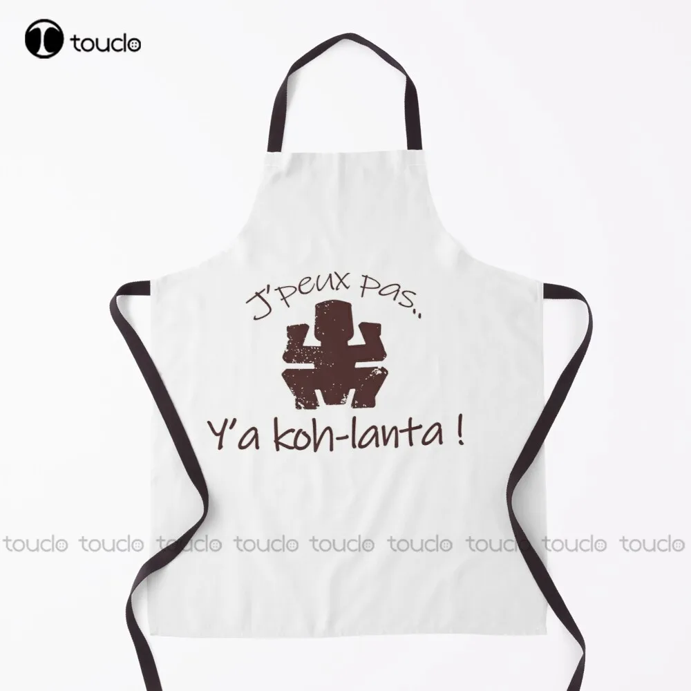 

New I Can'T, I Have Koh-Lanta, French Message Apron Waiter Apron Unisex