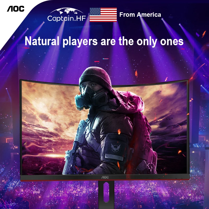 

US Captain 24G2 24 inch IPS Display for Video Games 1ms Response IPS Rotating Lifting Display LCD Screen 144hz Wall Hanging