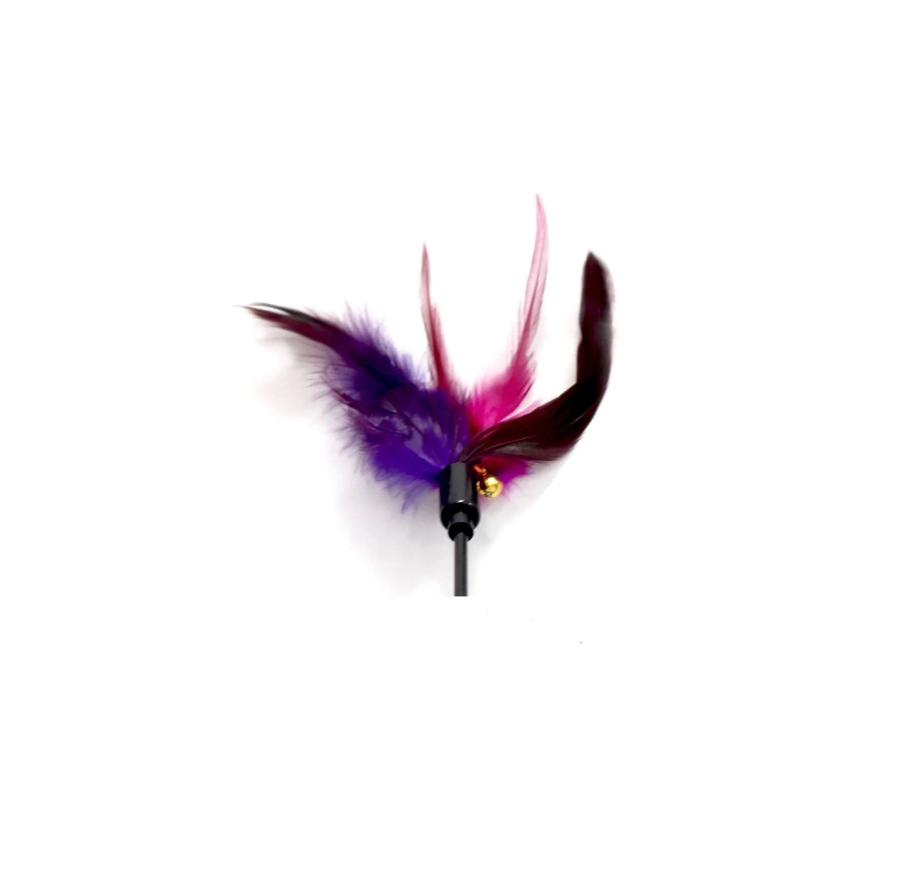 

5pcs Feather Bells Funny Cat Stick Pet Cat Toys Reed Chicken Feather Funny Cat Stick Dry Classic Training Pet Supplies