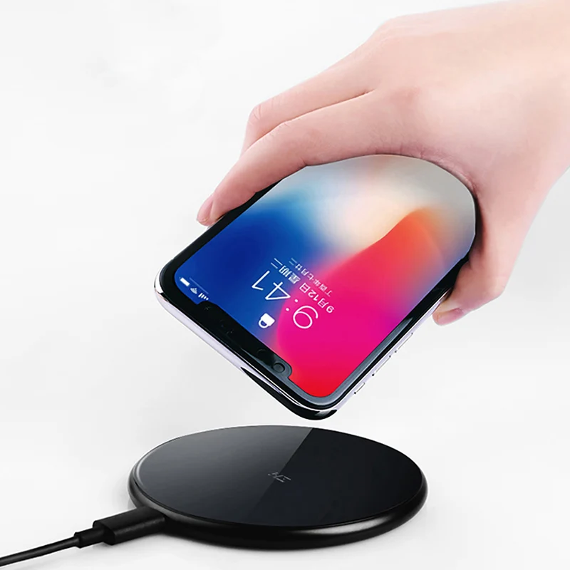 Беспроводное зарядное устройство ZMI для iPhone/8/8 p Samsung Note 8 S9/7/8/8 + 10 Вт быстрое