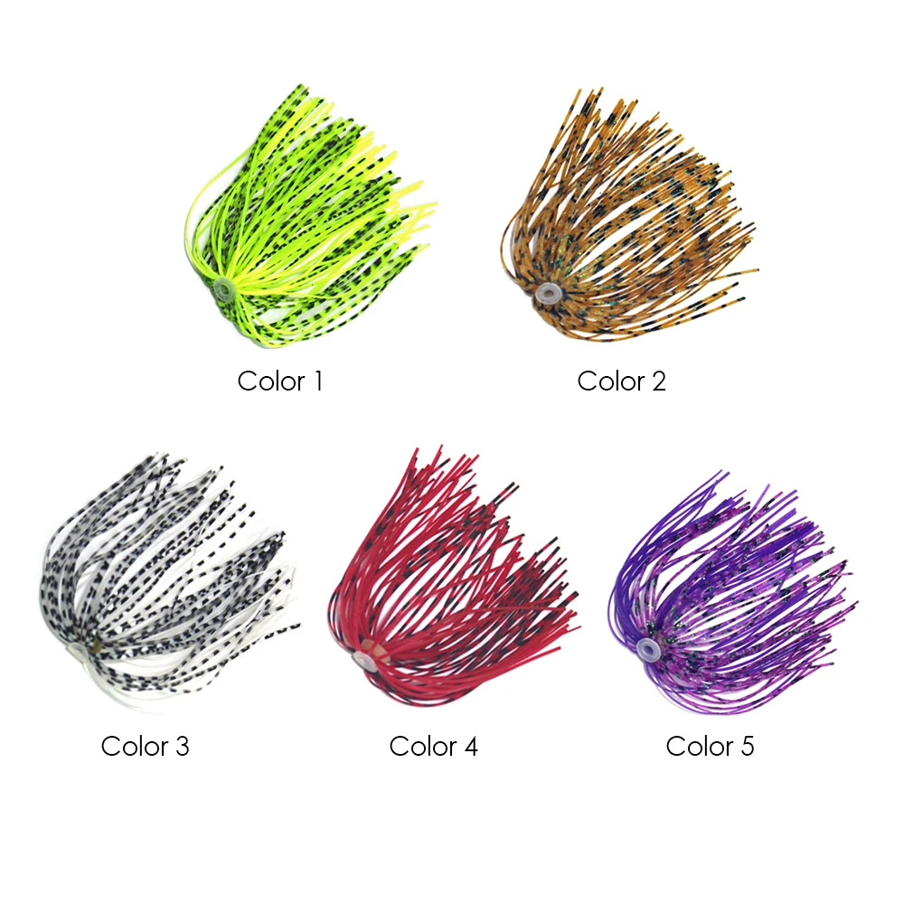 

5 PCS Fishing Accessories 13cm Jig Skirt Silicone Skirts Rubber Skirts Fishing Skirt Baits Fishing Lure For Spinnerbaits