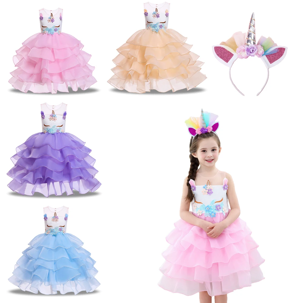 

Детское платье; Платье-пачка для дня рождения; Реквизит для фотосессии; Фатиновые детские карнавальные единороги; Карнавальные Платья для маленьких девочек; Костюм единорога на Хэллоуин