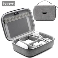 boona hard shell electronic accessories organizer case for ipad cables power supply hard disk power supply single layer