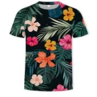 Цветочные Футболки с узорами для мужчин и женщин, модная обувь сезон лето; Лидер продаж футболка повседневное 3d футболки и модные футболки с круглым вырезом, топы