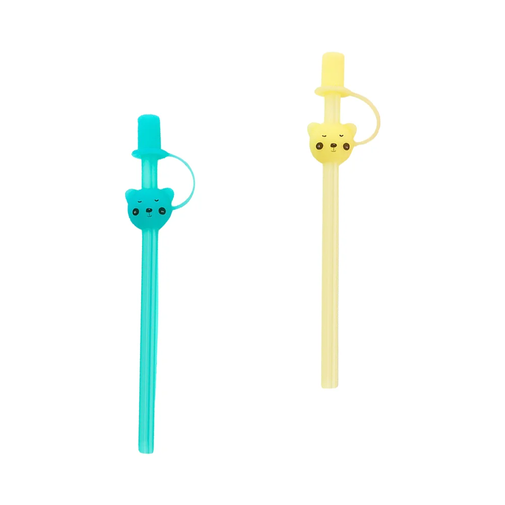 

2 шт., силиконовые соломинки для напитков