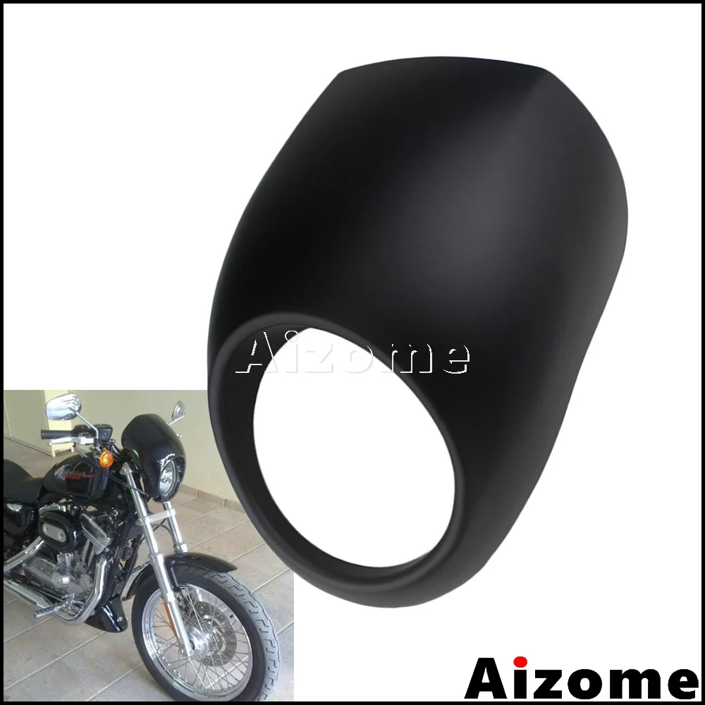 Мотоциклетная маска для фары 5-3/4 дюйма передний хомут Harley Sportster Dyna FXD XL1200 XL883 39 мм