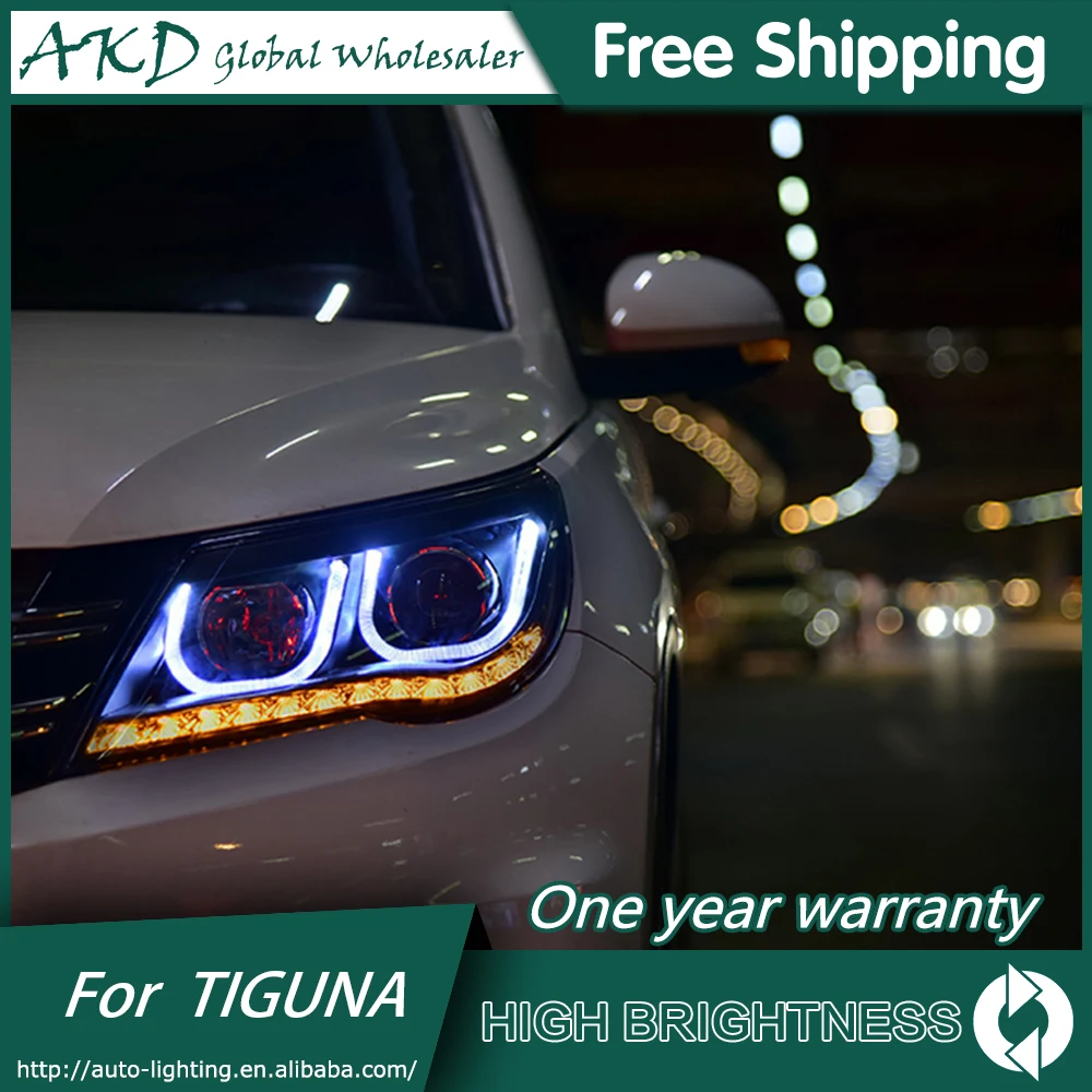 Фары для автомобиля VW Tiguan 2009 2012 DRL дневные ходовые огни Головной фонарь