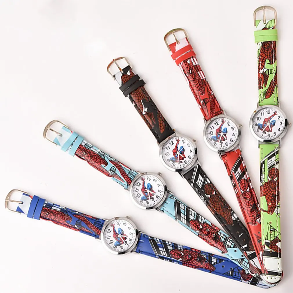 Fashion Children Watch Round Dial Kids Watches Girls Boys Leather Watches Clock Quartz Wristwatch for Dropshipping