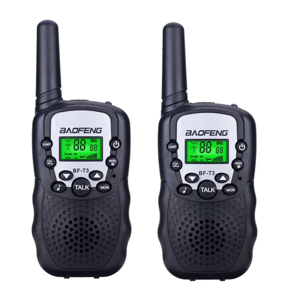 

2PCS Mini Children'S Walkie Talkie 1KM Range Handheld Walkie Talkie 2 Way Radios with Flashlight and LCD Screen Interphone Gift
