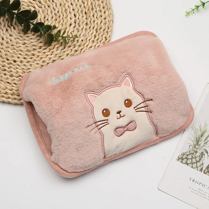 Зимние грелки для рук мультяшный маленький ежик электрическая бутылка горячей