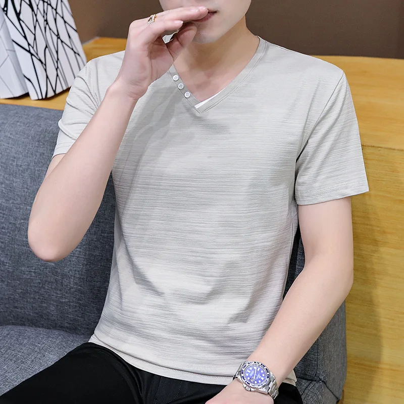

Summer new short sleeve t-shirt men's round neck printed t shirt