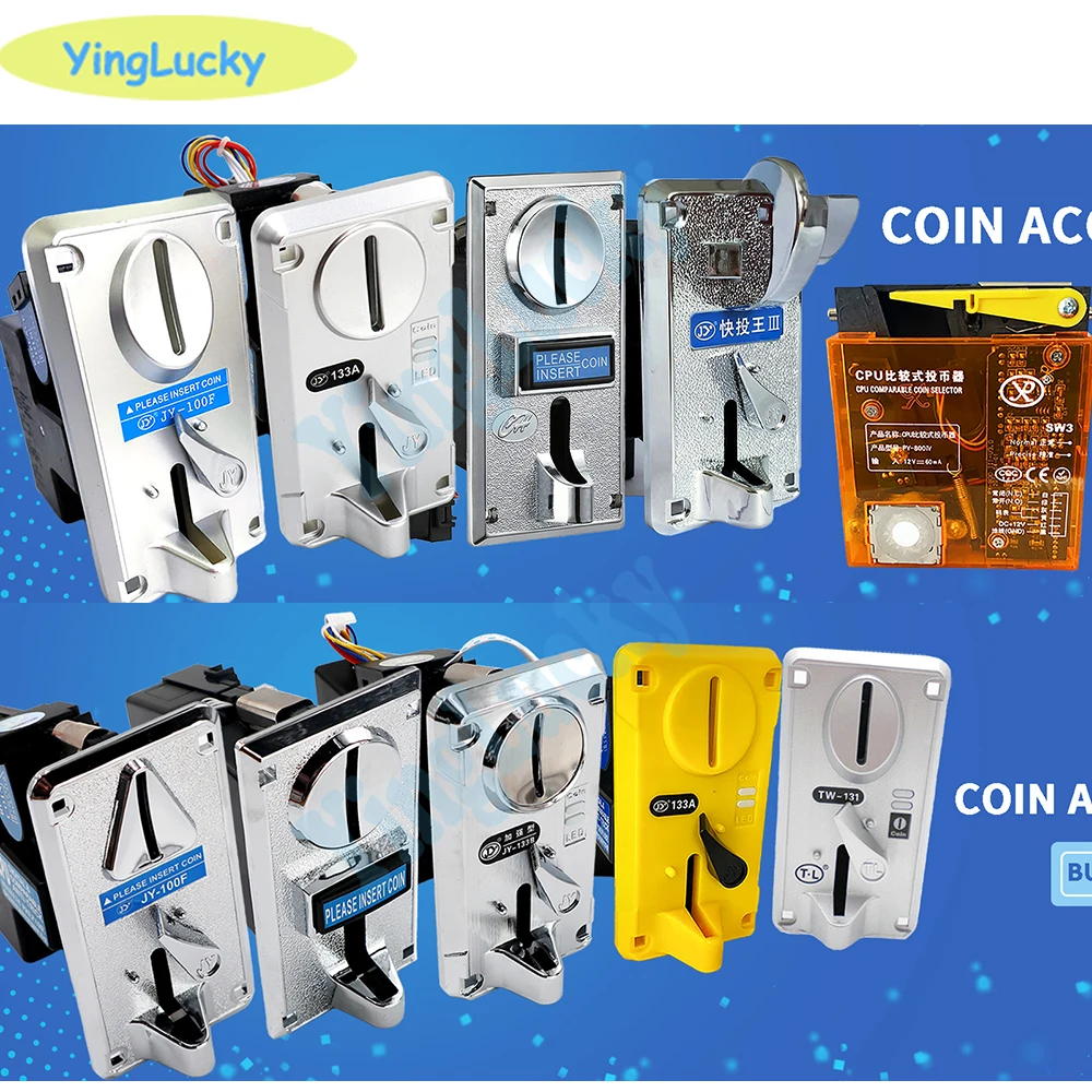 Coin Acceptor CPU Comparable Arcade Video Games Electronic Vending Machine Part Multi Use Select Massage Chair Collect with wire | Спорт и