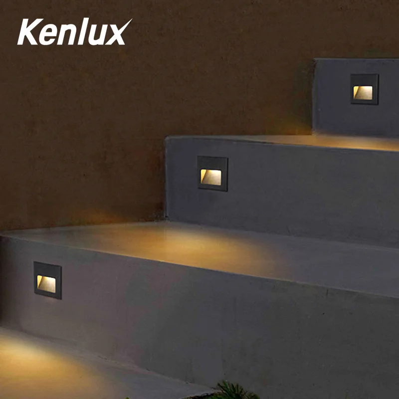 Водонепроницаемый светодиодный ступенчатый светильник IP65 3 Вт алюминиевый