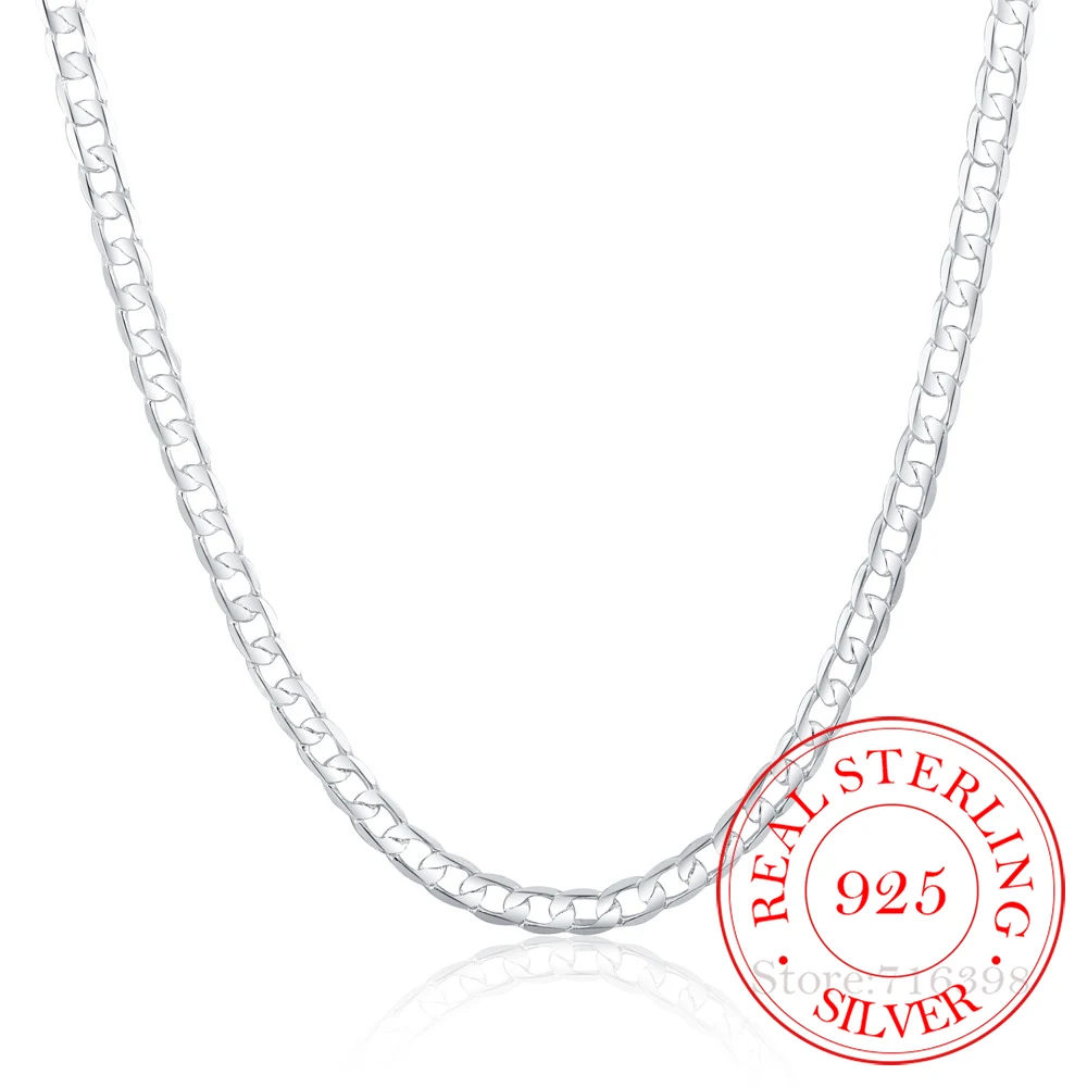 6MM 16inch-24inch Curb Chain Necklaces 