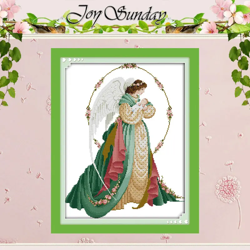 Набор для вышивки крестом Angel Mother and Son (2) 11 14CT оптовая продажа|counted cross stitch|cross stitchcross