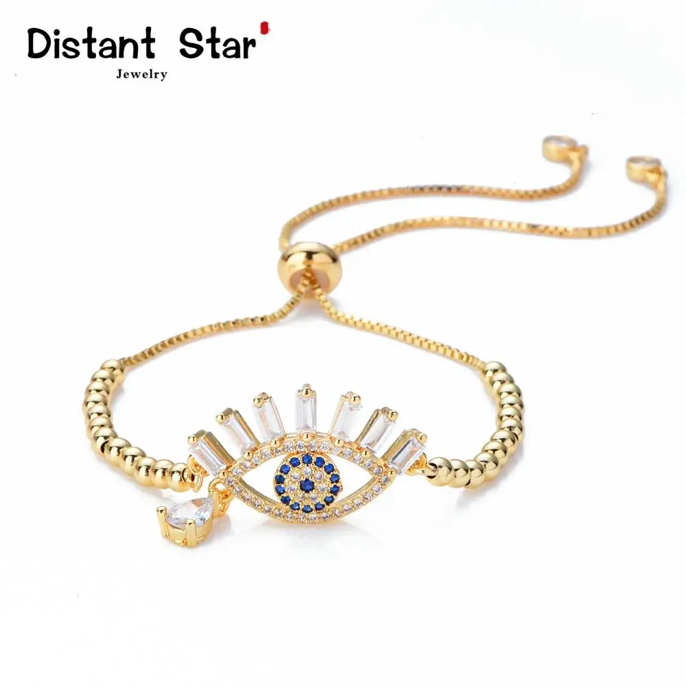 Очаровательные женские радужные браслеты и обручи Турецкий глаз ювелирные