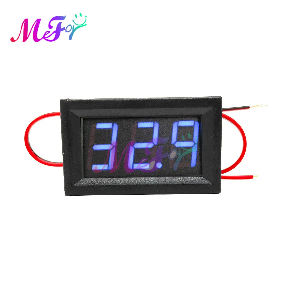 Digital Voltmeter DC 5V to 120V Voltage Panel Meter Red/Blue/Green For 6V 12V Electromobile Motorcycle Car | Инструменты
