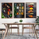 Картина на холсте с изображением специй, еды, украшения для кухни, картина на стену в столовой, художественная картина, печать на стене, Декор, картина, плакат