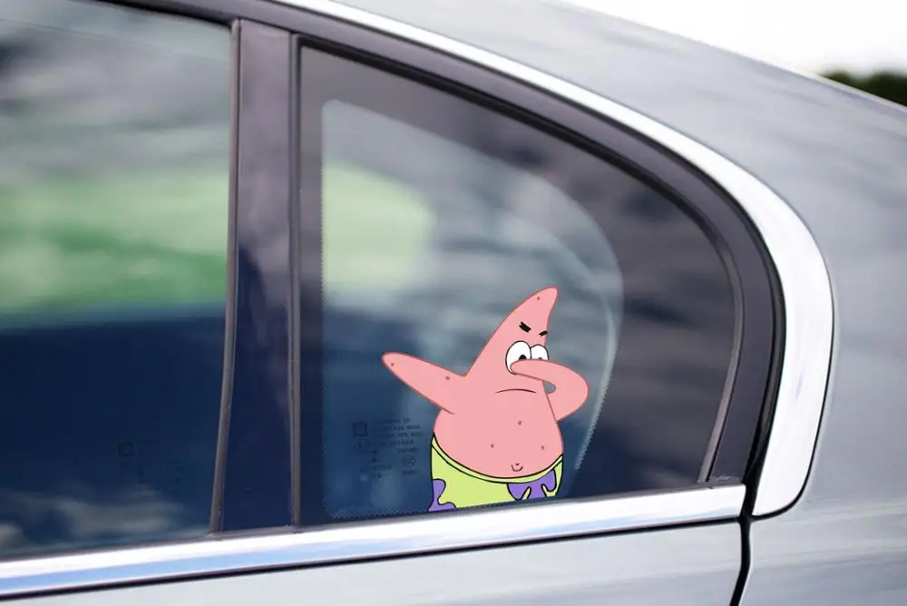 

Patrick Dab Peeking Cartoon Funny Car Sticker Window Car Truck Vinyl Decal Laptop Room Suitcase Decor