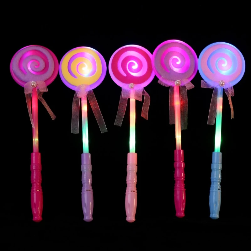 

LED Lollipop Fairy Princess Wand Flash Light Glow Stick Party Supplies Lamp Toys