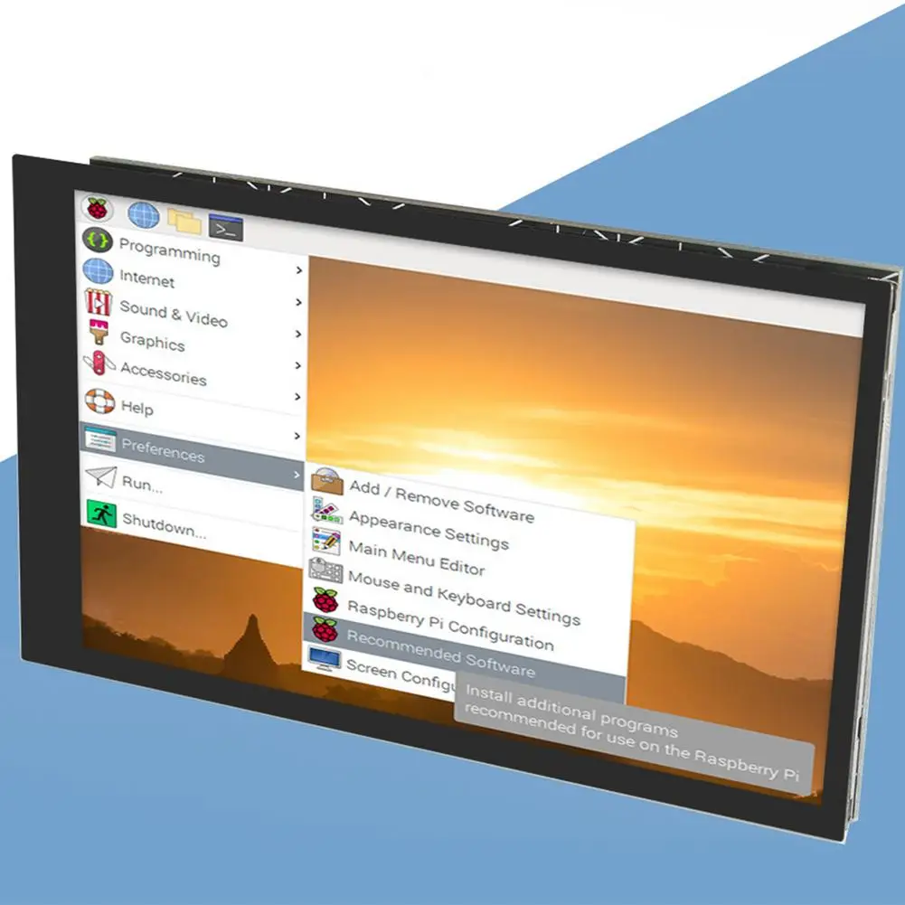 Экран 4 0 дюйма IPSTouch интерфейс DPI HD дисплей для Raspberry Pi 3 DC-5V/3A экран дисплея 3B/3b +/4B -